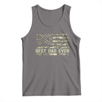 Best Dad Ever Tank Top Military Dad American Flag Camo