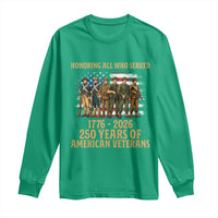 250 Years Anniversary Long Sleeve Shirt Patriotic USA Army Us Military