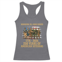 250 Years Anniversary Racerback Tank Top Patriotic USA Army Us Military