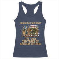 250 Years Anniversary Racerback Tank Top Patriotic USA Army Us Military