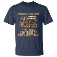 250 Years Anniversary T Shirt Patriotic USA Army Us Military