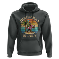 Funny Bigfoot Christmas In July Beach Vacation Hoodie