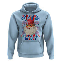 250 Years Of Freedom Hoodie Funny Santa Christmas in July