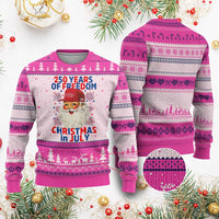 250 Years Of Freedom Ugly Christmas Sweater Funny Santa Christmas in July