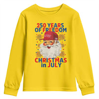 250 Years Of Freedom Youth Sweatshirt Funny Santa Christmas in July