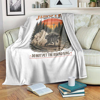 Jimothy Raccoon Seattle Meme Throw Blanket Viral Trash Panda Do Not Pet The Round King