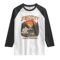 Jimothy Raccoon Seattle Meme Raglan Shirt Viral Trash Panda Do Not Pet The Round King