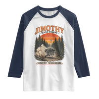 Jimothy Raccoon Seattle Meme Raglan Shirt Viral Trash Panda Do Not Pet The Round King