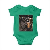 Jimothy Raccoon Seattle Drinking Iced Coffee Meme Baby Onesie Viral Trash Panda Seattle Animal Meme