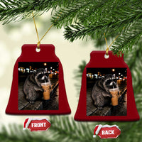 Jimothy Raccoon Seattle Drinking Iced Coffee Meme Ceramic Ornament Viral Trash Panda Seattle Animal Meme
