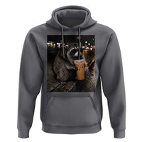 Jimothy Raccoon Seattle Drinking Iced Coffee Meme Hoodie Viral Trash Panda Seattle Animal Meme