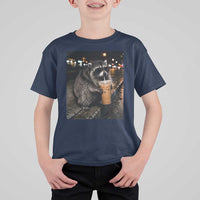 Jimothy Raccoon Seattle Drinking Iced Coffee Meme T Shirt For Kid Viral Trash Panda Seattle Animal Meme