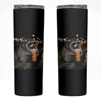 Jimothy Raccoon Seattle Drinking Iced Coffee Meme Skinny Tumbler Viral Trash Panda Seattle Animal Meme