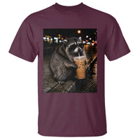 Jimothy Raccoon Seattle Drinking Iced Coffee Meme T Shirt Viral Trash Panda Seattle Animal Meme