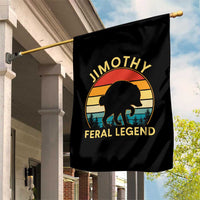Jimothy Raccoon Seattle Garden Flag Funny Seattle Feral Legend Animal Meme
