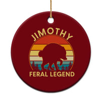 Jimothy Raccoon Seattle Ceramic Ornament Funny Seattle Feral Legend Animal Meme