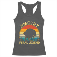 Jimothy Raccoon Seattle Racerback Tank Top Funny Seattle Feral Legend Animal Meme