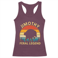 Jimothy Raccoon Seattle Racerback Tank Top Funny Seattle Feral Legend Animal Meme