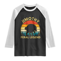Jimothy Raccoon Seattle Raglan Shirt Funny Seattle Feral Legend Animal Meme