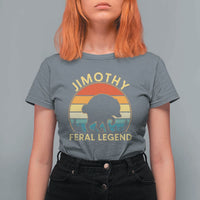 Jimothy Raccoon Seattle T Shirt For Women Funny Seattle Feral Legend Animal Meme
