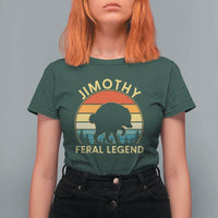 Jimothy Raccoon Seattle T Shirt For Women Funny Seattle Feral Legend Animal Meme