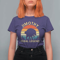 Jimothy Raccoon Seattle T Shirt For Women Funny Seattle Feral Legend Animal Meme