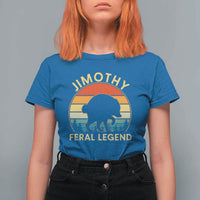 Jimothy Raccoon Seattle T Shirt For Women Funny Seattle Feral Legend Animal Meme