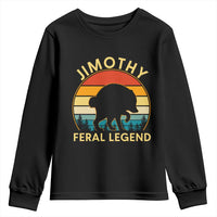 Jimothy Raccoon Seattle Youth Sweatshirt Funny Seattle Feral Legend Animal Meme