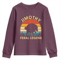 Jimothy Raccoon Seattle Youth Sweatshirt Funny Seattle Feral Legend Animal Meme