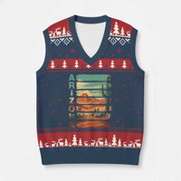 Arizona Desert Cactus Saguaro National Park Retro V-Neck Knit Sweater Vest