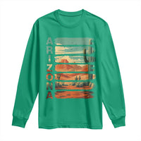 Arizona Desert Cactus Saguaro National Park Retro Long Sleeve Shirt