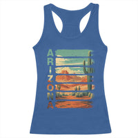 Arizona Desert Cactus Saguaro National Park Retro Racerback Tank Top