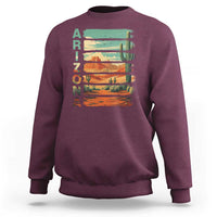 Arizona Desert Cactus Saguaro National Park Retro Sweatshirt