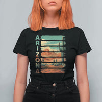 Arizona Desert Cactus Saguaro National Park Retro T Shirt For Women