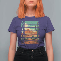 Arizona Desert Cactus Saguaro National Park Retro T Shirt For Women