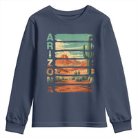 Arizona Desert Cactus Saguaro National Park Retro Youth Sweatshirt