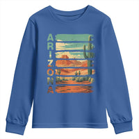Arizona Desert Cactus Saguaro National Park Retro Youth Sweatshirt