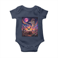 Arizona Roadrunner Vintage Desert Moon Retro Cactus Baby Onesie 90s Southwest Wildlife Bird Animal Lover