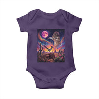 Arizona Roadrunner Vintage Desert Moon Retro Cactus Baby Onesie 90s Southwest Wildlife Bird Animal Lover