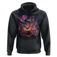 Arizona Roadrunner Vintage Desert Moon Retro Cactus Hoodie 90s Southwest Wildlife Bird Animal Lover