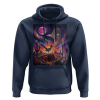 Arizona Roadrunner Vintage Desert Moon Retro Cactus Hoodie 90s Southwest Wildlife Bird Animal Lover