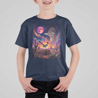Arizona Roadrunner Vintage Desert Moon Retro Cactus T Shirt For Kid 90s Southwest Wildlife Bird Animal Lover
