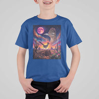 Arizona Roadrunner Vintage Desert Moon Retro Cactus T Shirt For Kid 90s Southwest Wildlife Bird Animal Lover
