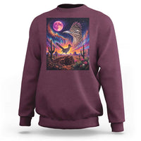 Arizona Roadrunner Vintage Desert Moon Retro Cactus Sweatshirt 90s Southwest Wildlife Bird Animal Lover