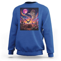 Arizona Roadrunner Vintage Desert Moon Retro Cactus Sweatshirt 90s Southwest Wildlife Bird Animal Lover