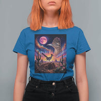 Arizona Roadrunner Vintage Desert Moon Retro Cactus T Shirt For Women 90s Southwest Wildlife Bird Animal Lover