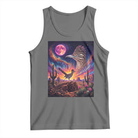 Arizona Roadrunner Vintage Desert Moon Retro Cactus Tank Top 90s Southwest Wildlife Bird Animal Lover