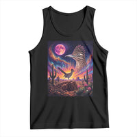 Arizona Roadrunner Vintage Desert Moon Retro Cactus Tank Top 90s Southwest Wildlife Bird Animal Lover