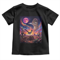 Arizona Roadrunner Vintage Desert Moon Retro Cactus Toddler T Shirt 90s Southwest Wildlife Bird Animal Lover