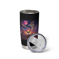 Arizona Roadrunner Vintage Desert Moon Retro Cactus Tumbler Cup 90s Southwest Wildlife Bird Animal Lover